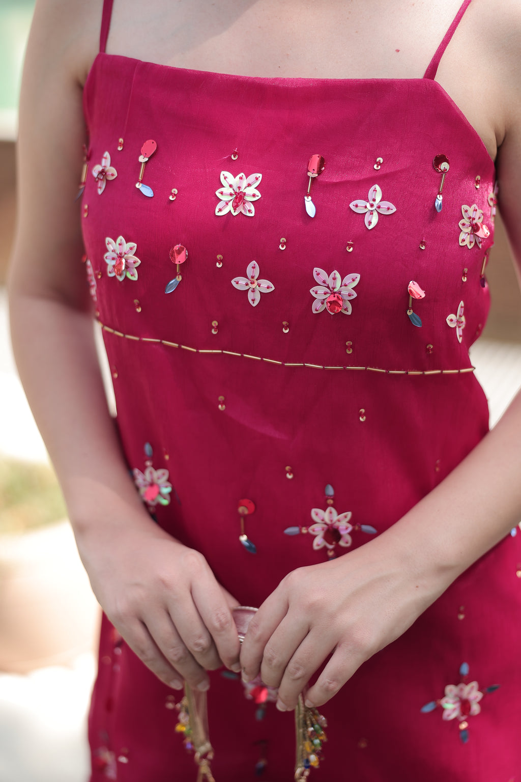 Misty Coast Dress in Barbie Pink