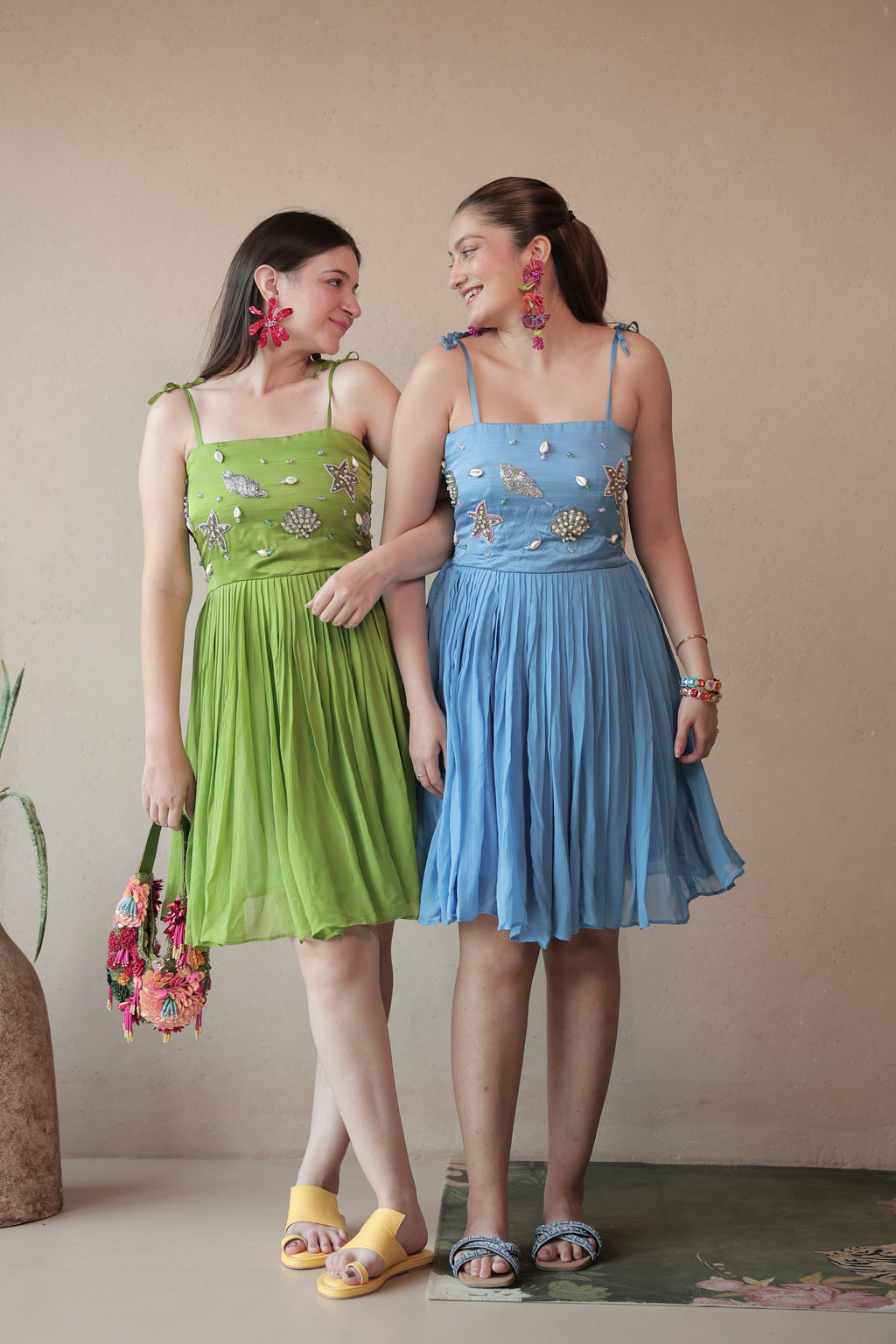 Mermaid Off Duty Dress in Angel Blue