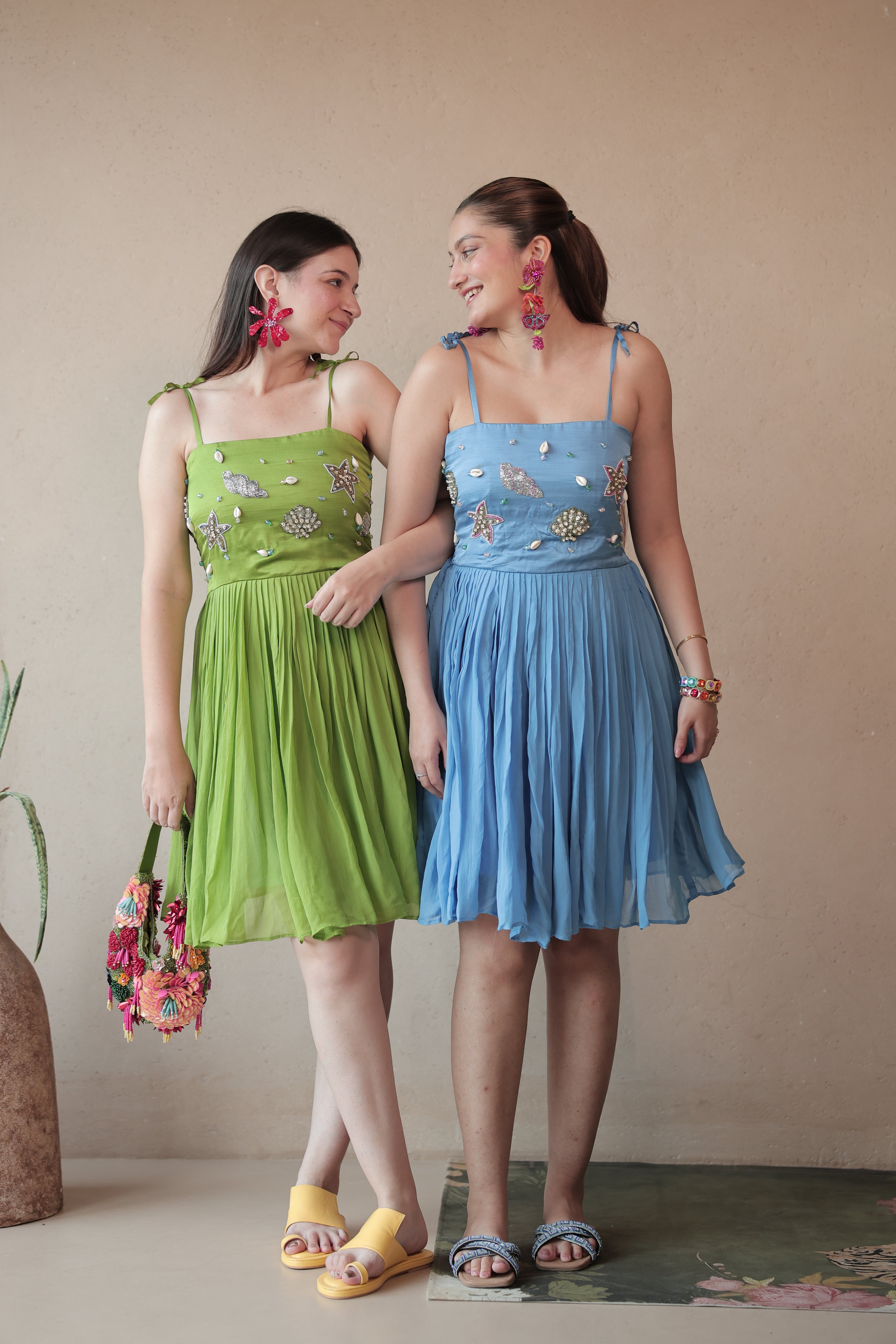 Mermaid Off Duty Dress in Angel Blue