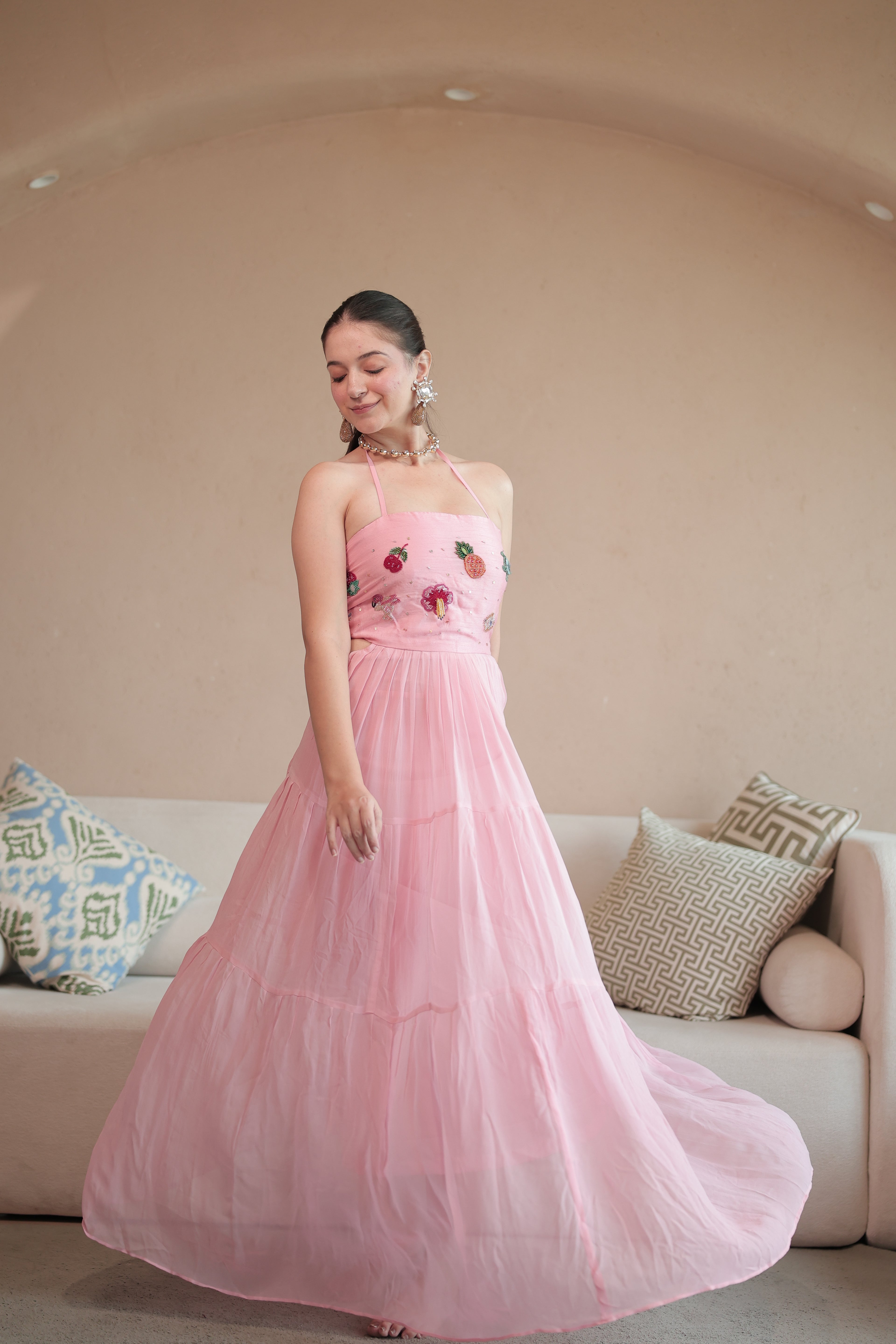 Summer Trinkets Maxi dress Bubblegum Pink