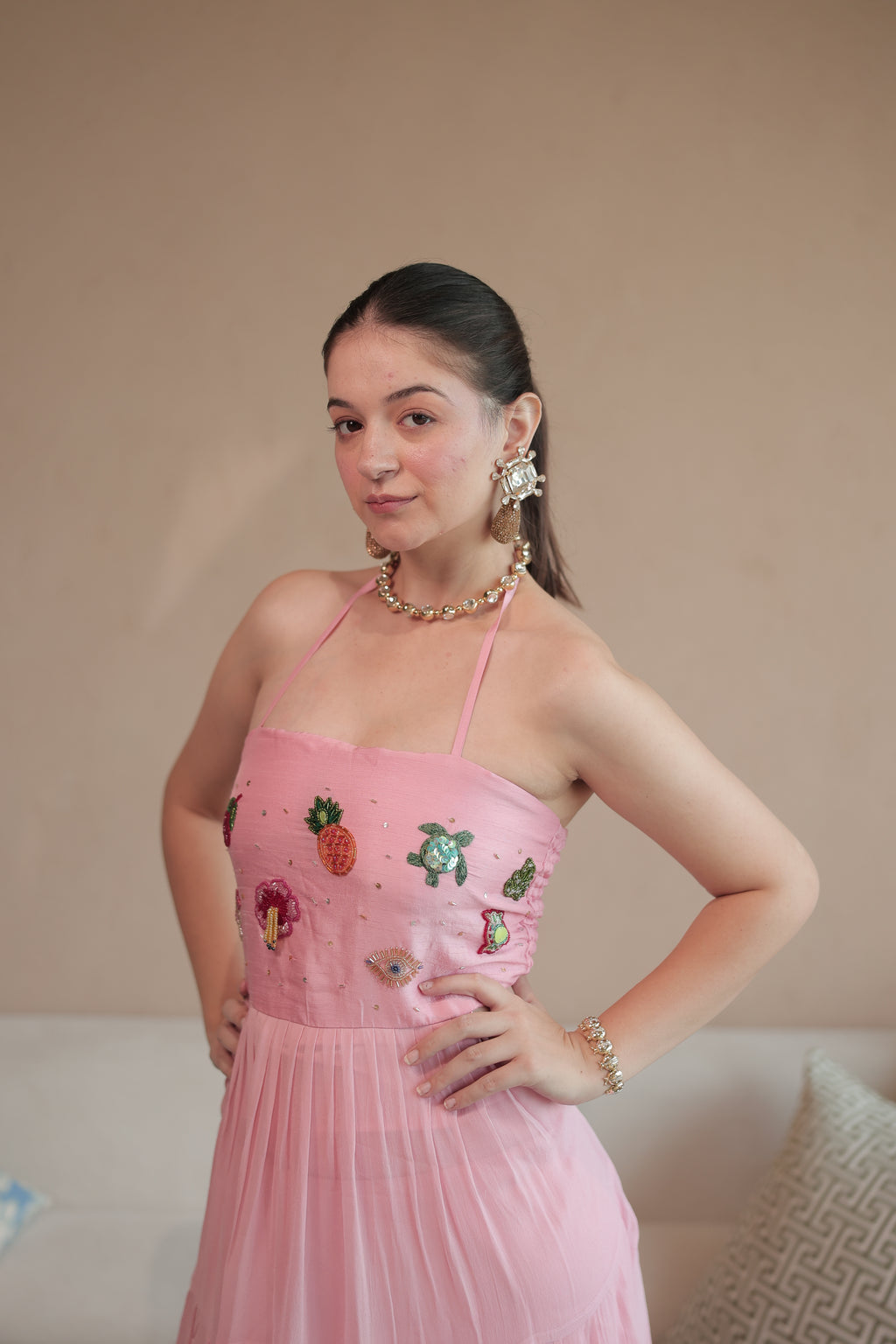 Summer Trinkets Maxi dress Bubblegum Pink
