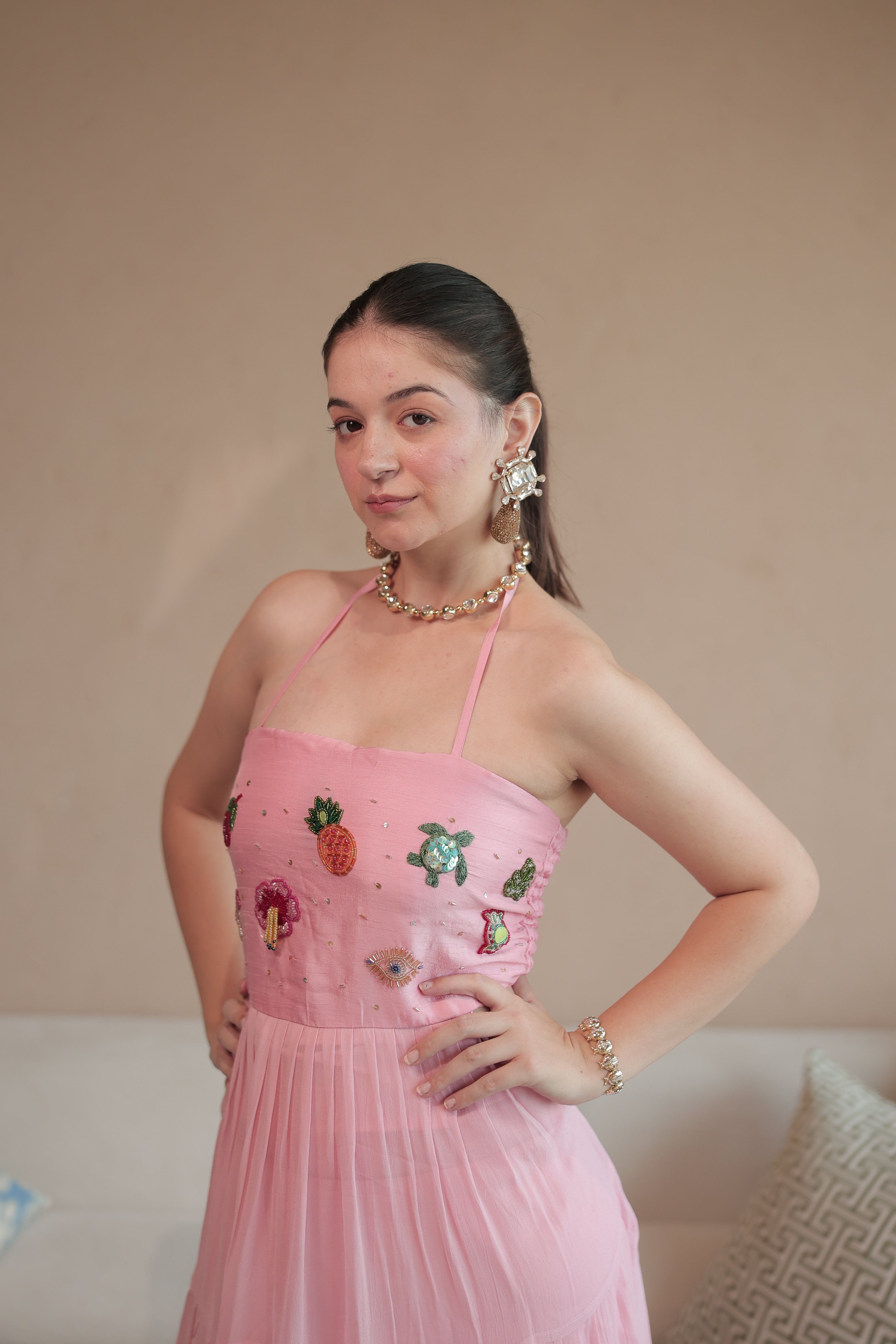 Summer Trinkets Maxi dress Bubblegum Pink