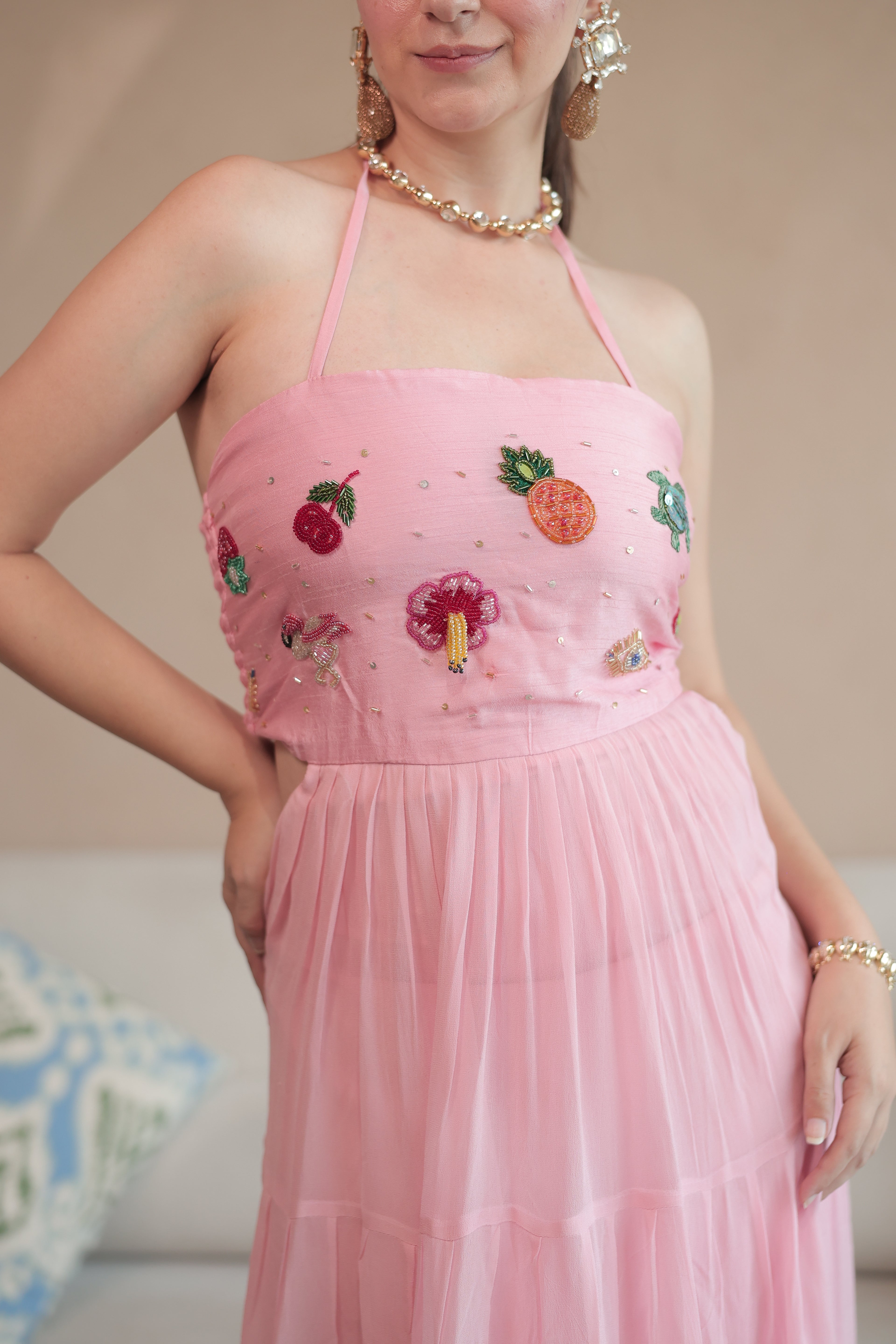Summer Trinkets Maxi dress Bubblegum Pink