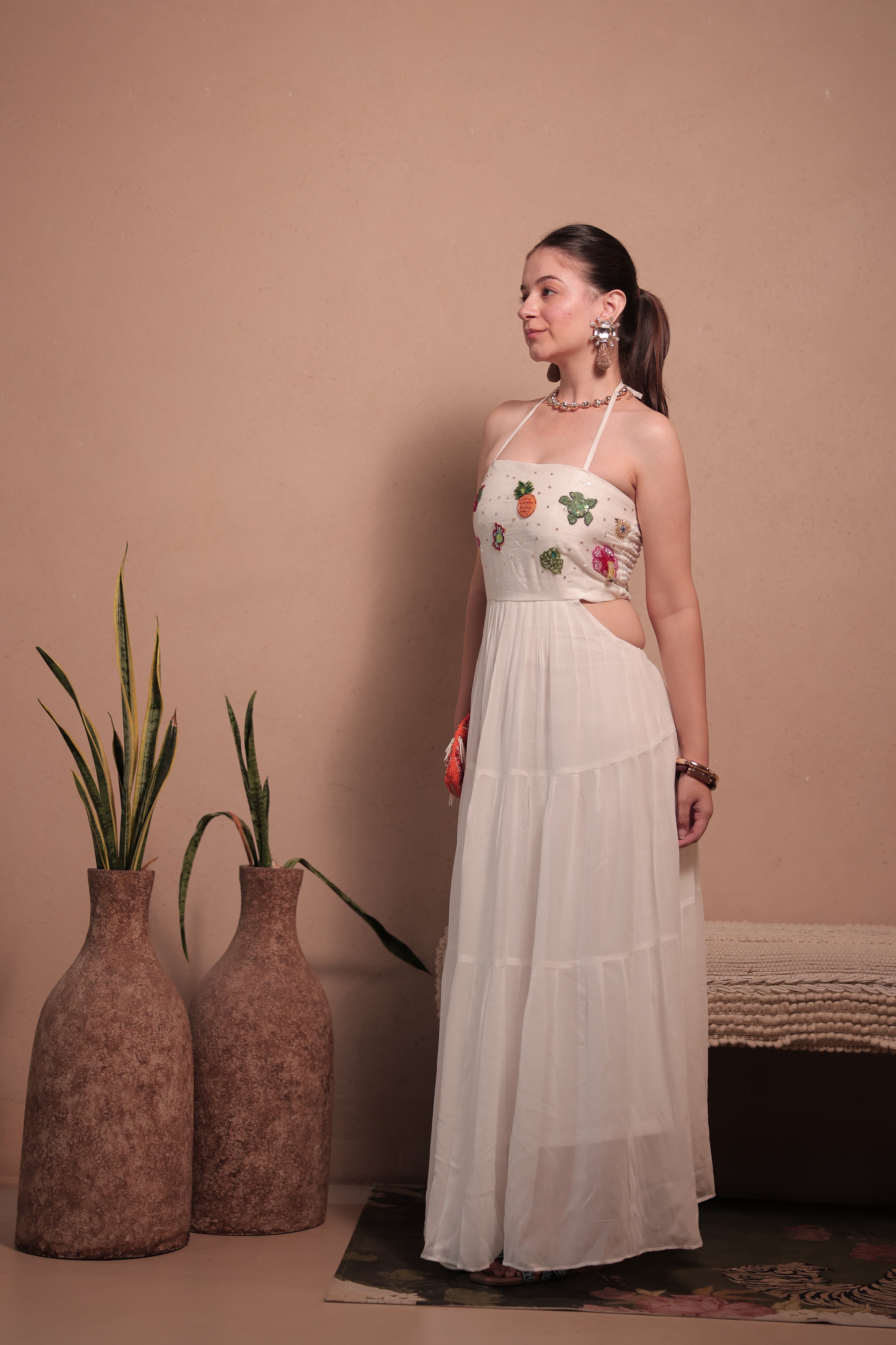 Summer Trinkets Maxi dress Marshmallow White