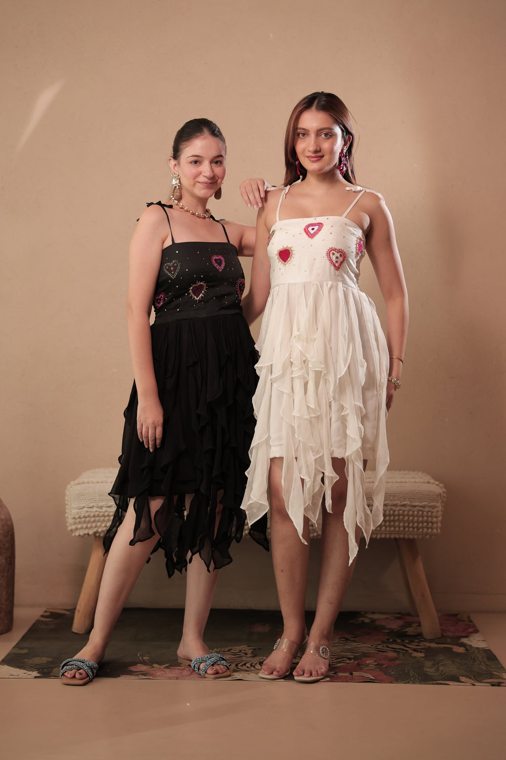 I Heart You Dress in Marshmallow White