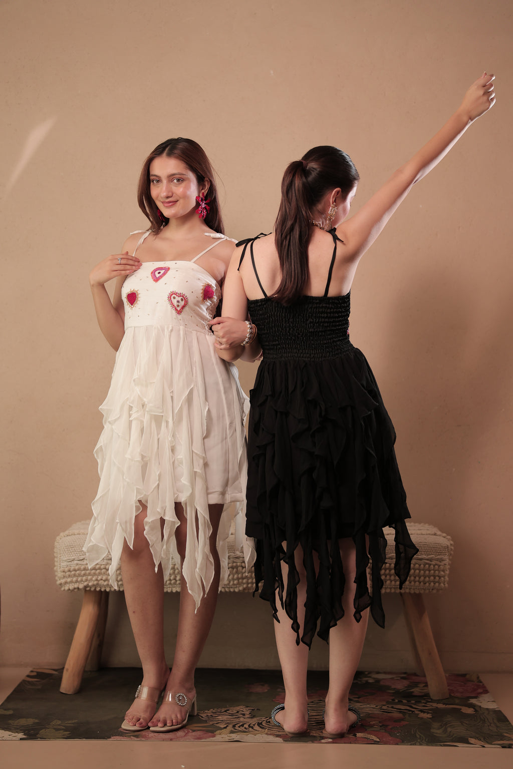 I Heart You Dress in Marshmallow White