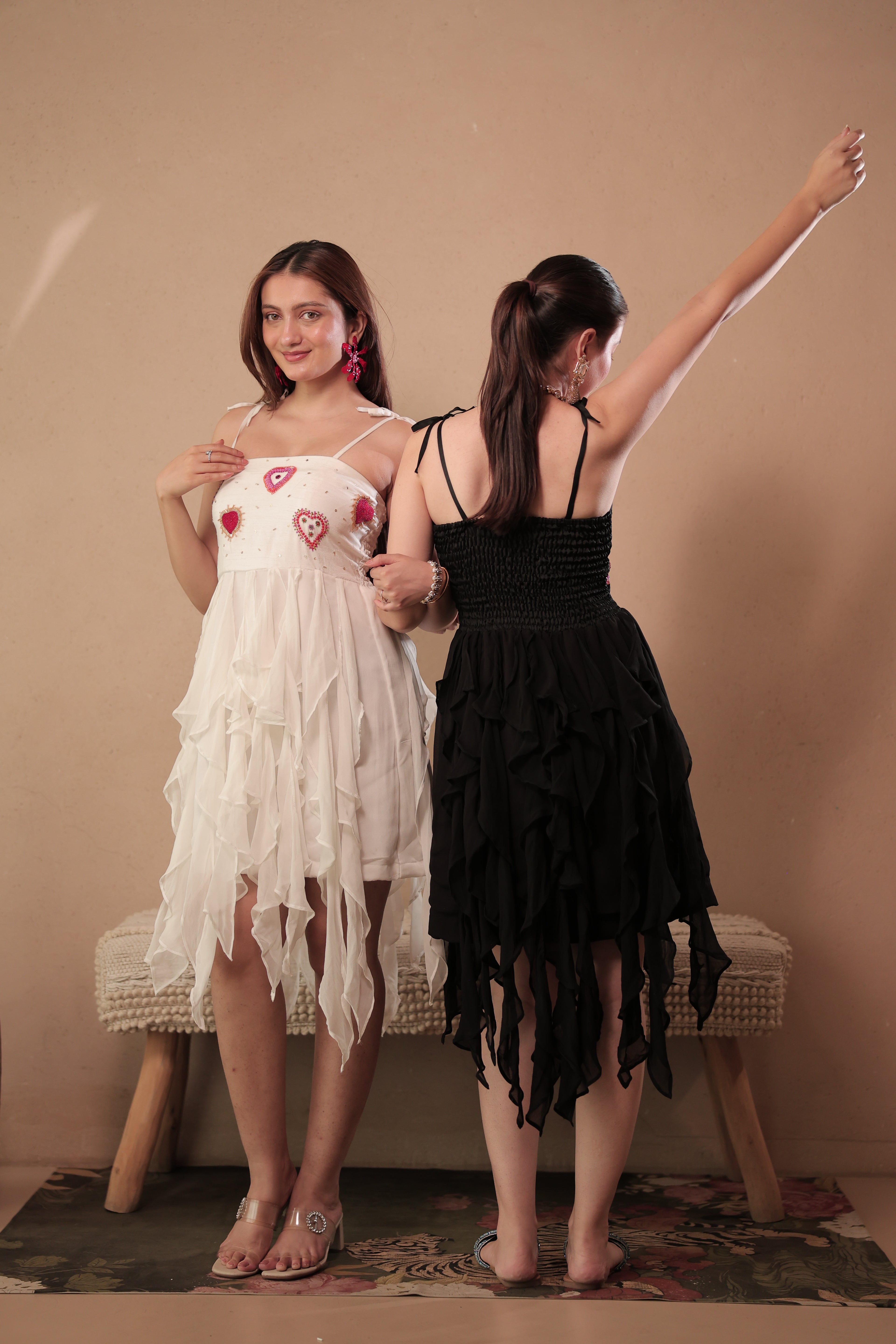 I Heart You Dress in Marshmallow White