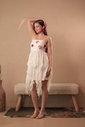 I Heart You Dress in Marshmallow White
