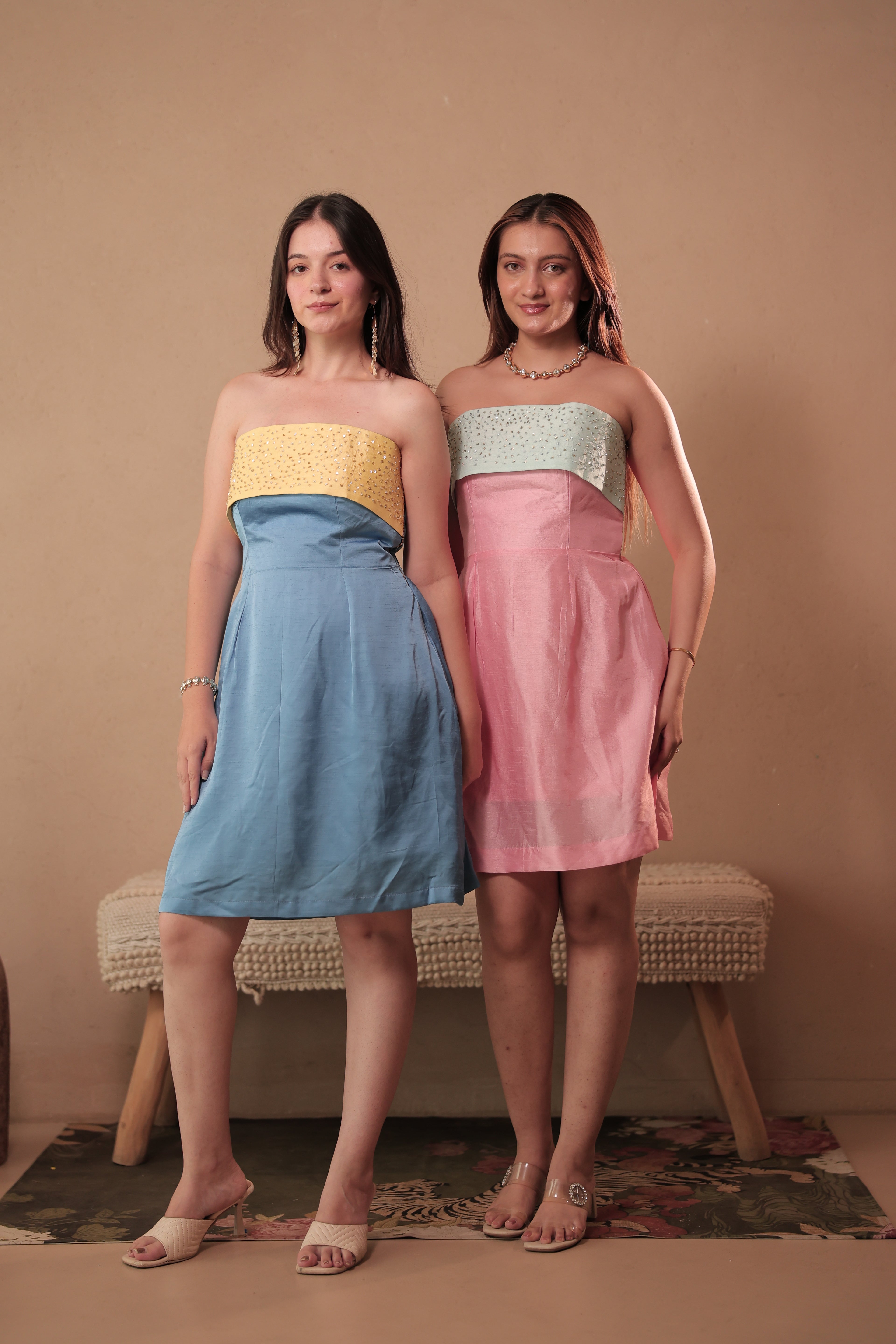 Confetti Crush Dress in Angel Blue