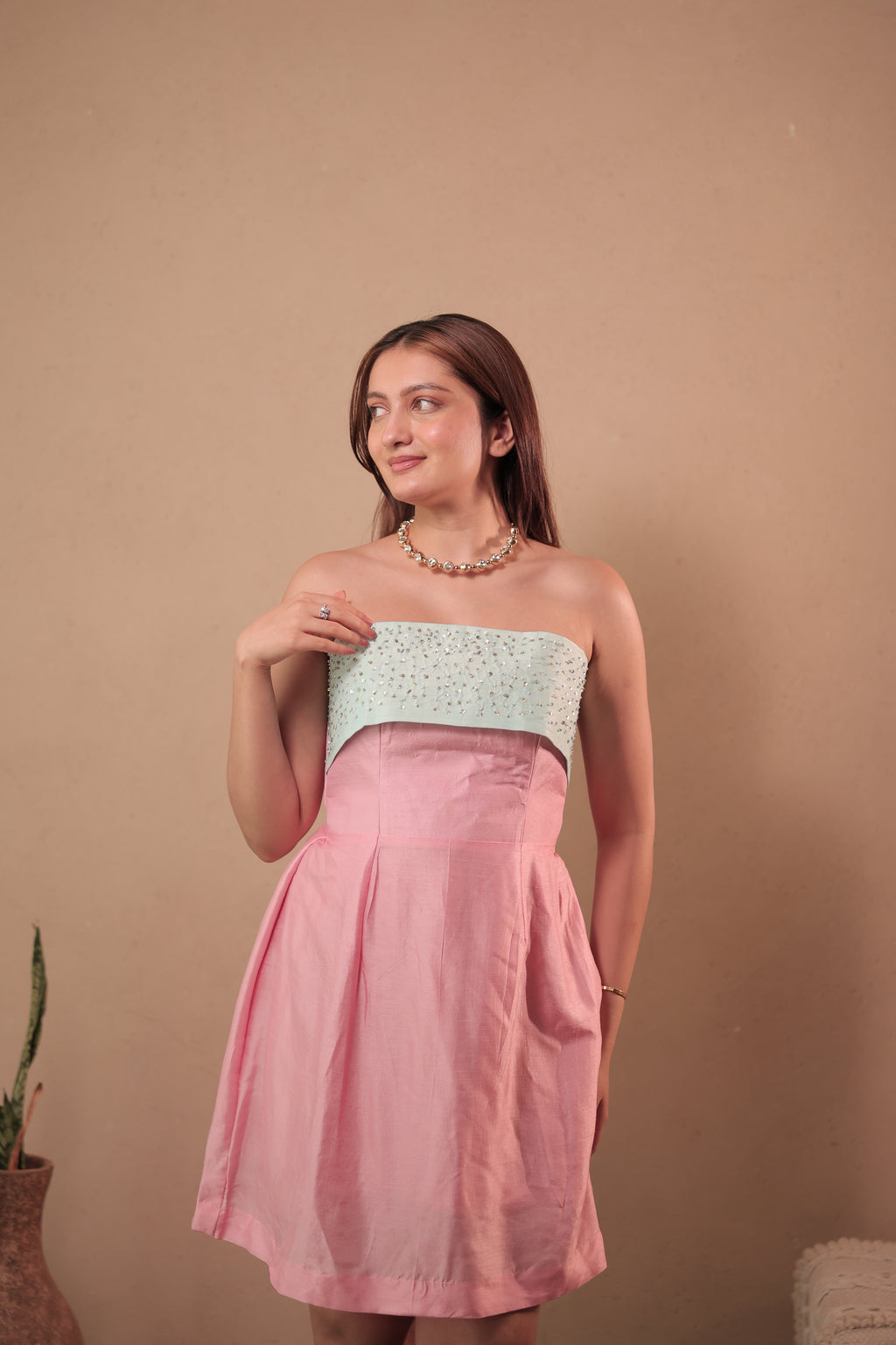 Confetti Crush Dress in Bubblegum Pink