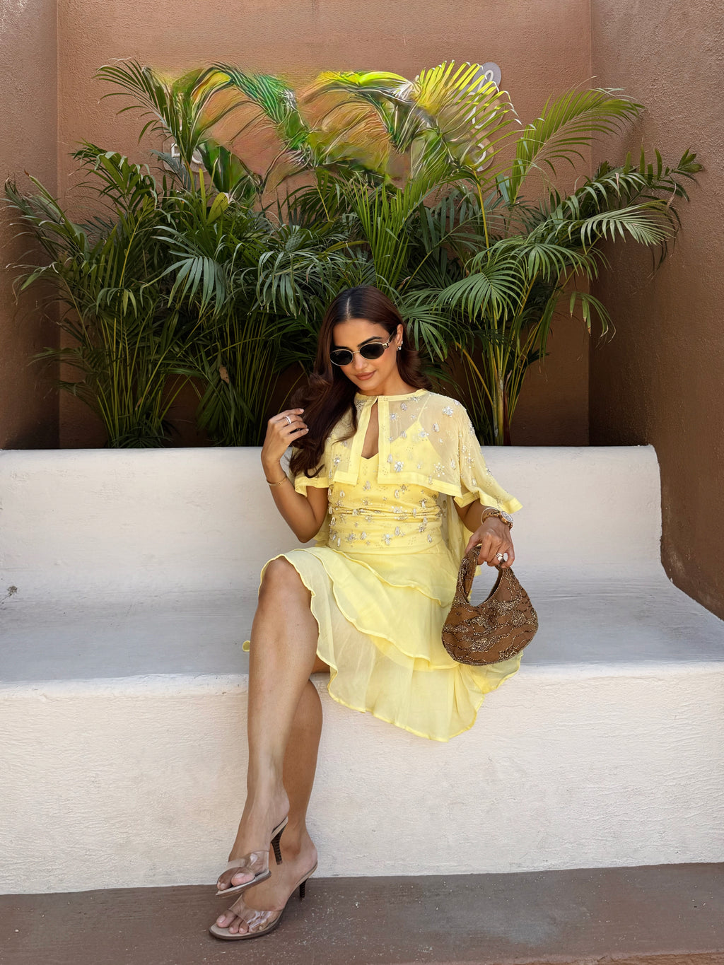 Sorbet Three Piece Set in Lemon Yellow
