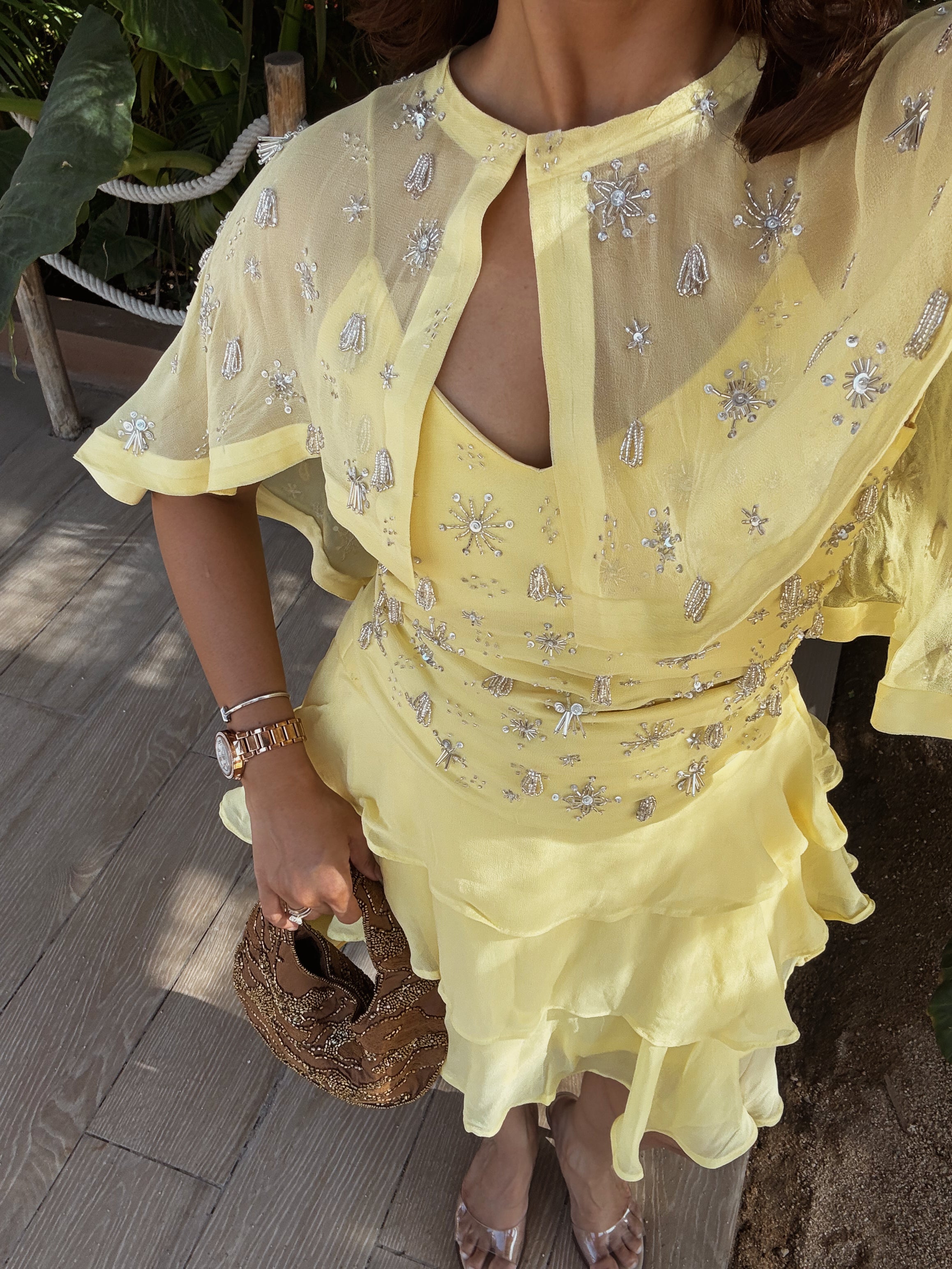 Sorbet Three Piece Set in Lemon Yellow